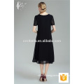 Alibaba Comfortable Blue Black Casual Women&#39;s Dresses For Fat Ladies Made In China